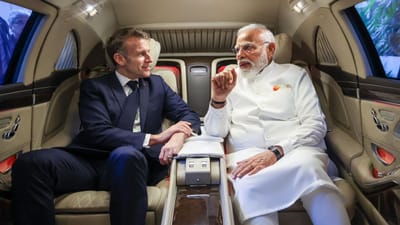 ‘Jai Ho’: PM Modi’s car ride with French President Emmanuel Macron in Mumbai | India News